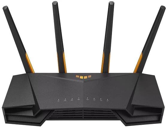 ASUS TUF Gaming AX3000 V2 bezdrátový router Gigabit Ethernet Dvoupásmový (2,4 GHz / 5 GHz) Černá, Oranžová (90IG0790-MO3B00)