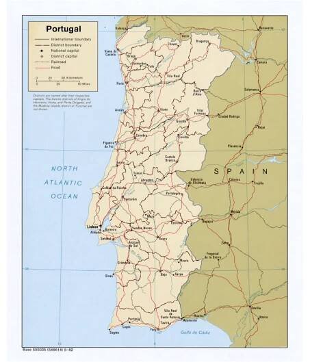 Maps of Portugal | Collection of maps of Portugal | Europe | Mapsland | Maps of the World