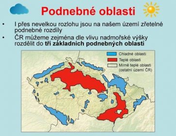 Jaké podnebí je v České republice?