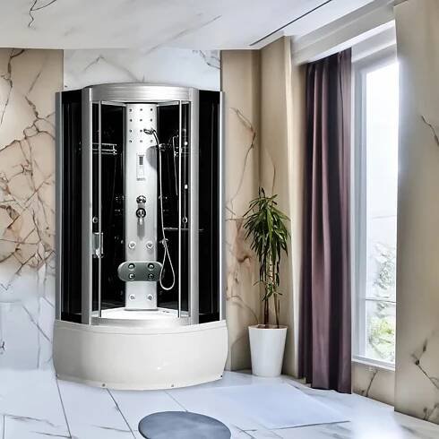 Hydromasážní box HYD-Bella 90 SA, 90x90 se saunou