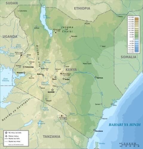 Ramani ya Kenya
