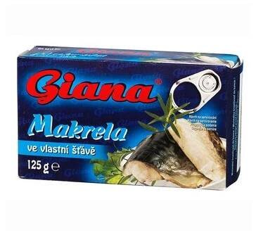 Makrela ve vlastní šťávě 125g - Opamarket