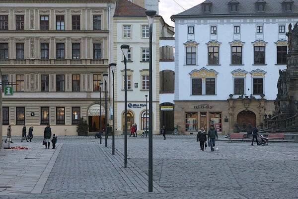 Lampy Philips UrbanStar na Horním náměstí v Olomouci