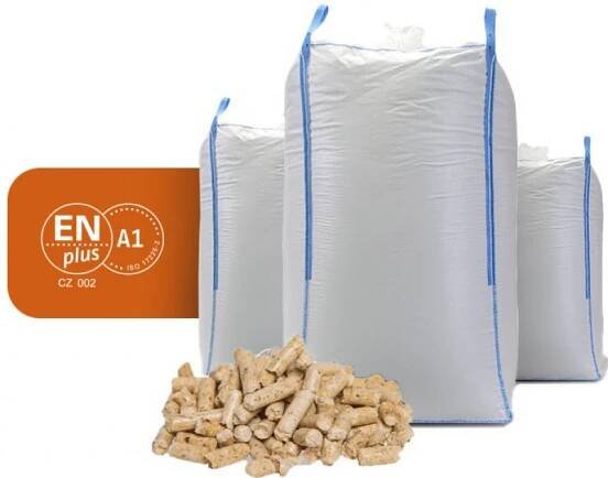 big bag + dřevěné pelety
