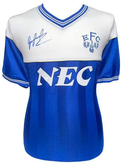 Legendy fotbalový dres Everton FC 1986 Lineker Signed Shirt
