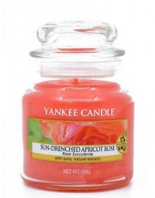 Yankee Candle Classic Small Jar Candle Sun-Drenched Apricot Rose 104 g - Bezvavlasy.cz