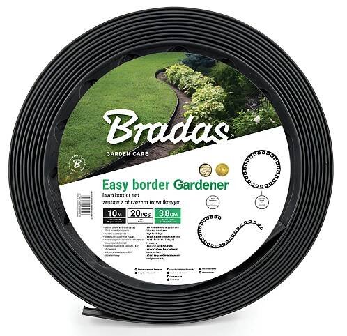 Obrubník zahradní 10m, v 3,8cm EASY BORDER SET černý 249 Kč