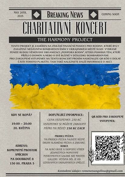 The Harmony Project: charitativní koncert - Komunitní prostor Smíchov