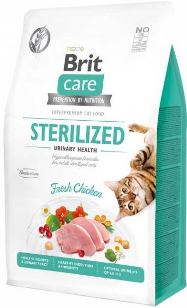 Brit Care Cat Grain Free Sterilized Urinary Health 400 g od 68 Kč