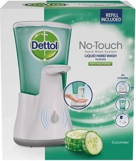 Dávkovač na mýdlo Dettol+náplň - aloe, bezdotykový, 250 ml