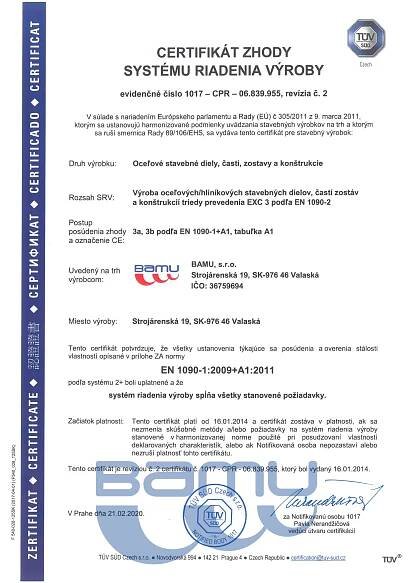 KVALITA – BAMU steelworks