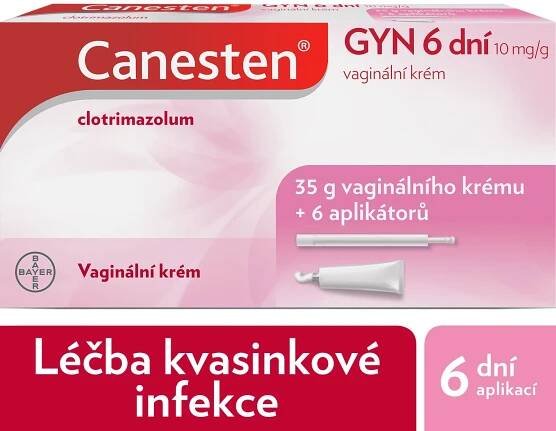 Canesten GYN 6 dní vaginální krém 35 g + aplikátor