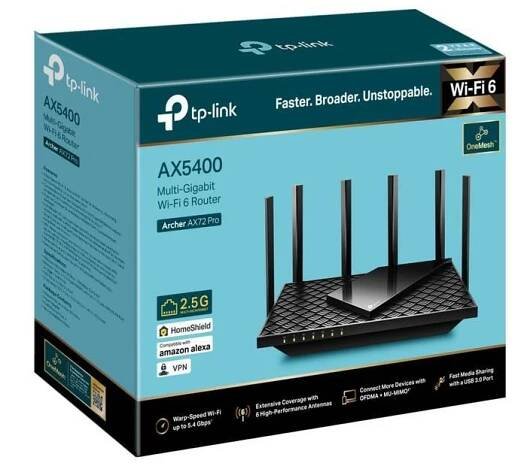 Router TP-Link Archer AX72 Pro černý