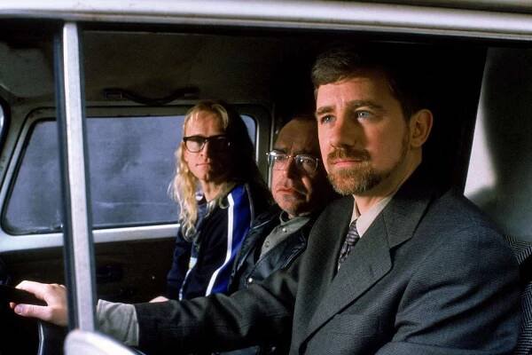 THE LONE GUNMEN, 2001, Dean Haglund, Tom Braidwood, Bruce Harwood, TM and Copyright © 20th Century F