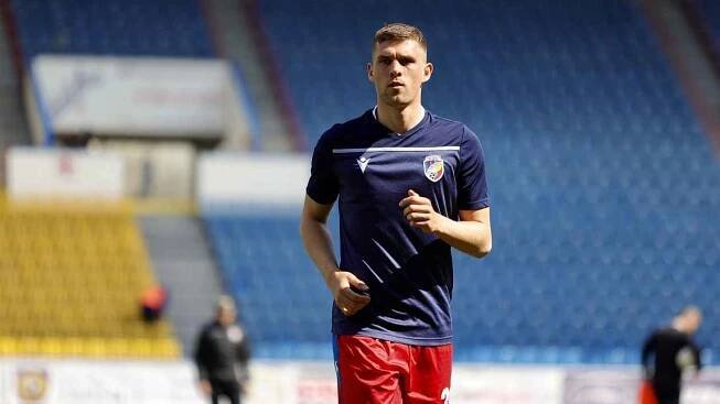 Fotbalista Robin Hranáč v dresu Viktorie Plzeň před dubnovým zápasem v Teplicích, kde nastoupil na poslední minutky a připsal si zatím jediný start v české nejvyšší soutěži. V té slovenské už jich má za Tatran Liptovský Mikuláš na kontě čtrnáct.