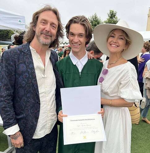 Kate Hudson and Ex-Husband Chris Robinson Reunite to Celebrate Son Ryder's High School Graduation
