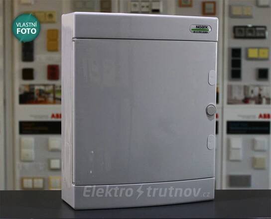 Noark PNS 24W /101507/ Plastová rozvodnice / rozvaděč, bílé dveře, montáž na omítku, IP40, 2 řady, 2x12 modulů