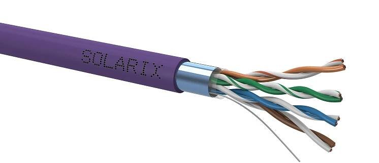 SOLARIX kabel, CAT5E, FTP LSOH, drát, 305m, box