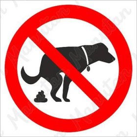 Zákazová tabulka - Zákaz venčení psů