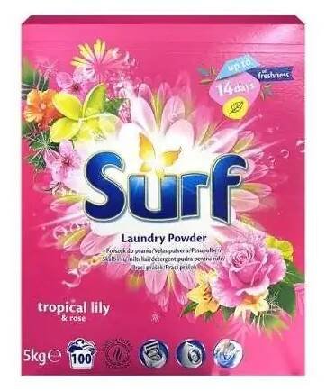 SURF prací prášek 5kg Tropikal Lilly 100p