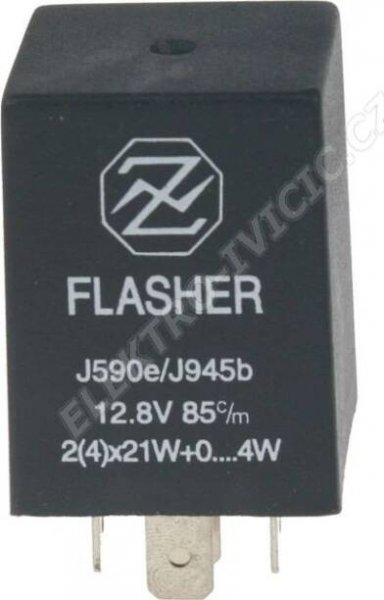Elektronický přerušovač blinkrů, 12V, 4 kontakty