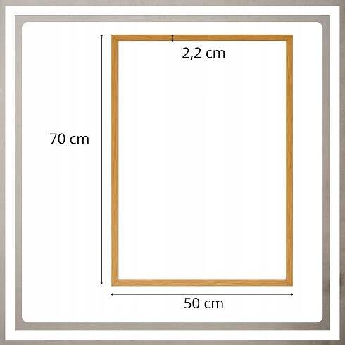 Rámeček 50x70 na fotografie puzzle plakát dřevěný velký rám mdf z plexiskla Kód výrobce antyrama 50x70 ramka drewniana