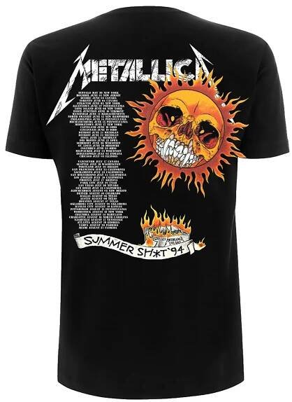 Metallica Tričko (Flaming Skull Tour 94 T-shirt)