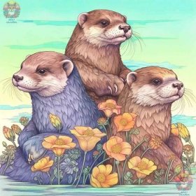 Otter-ly Adorable: A Journey Through Otter Coloring Pages - adultcolouring.com