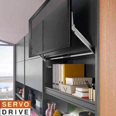 Blum Sada Aventos HL top ALU Servo-Drive mechanismus: slabý, výška korpusu: 340-389mm, krytka: šedá tmavá BLAHLT_81