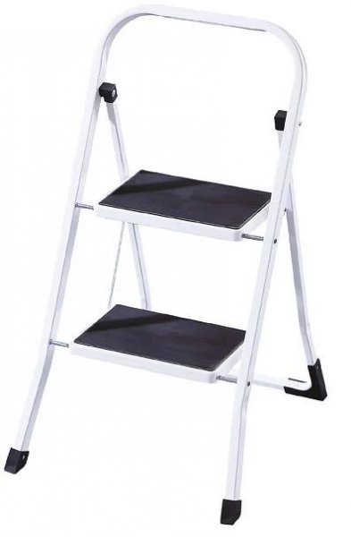 Schůdky SLIP - černá/chrom, 2 stupně