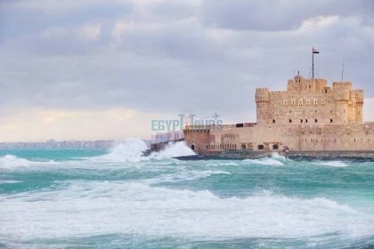 Mediterranean Sea View, Alexandria's Fort of Qaitbey - Egypt Tours Portal