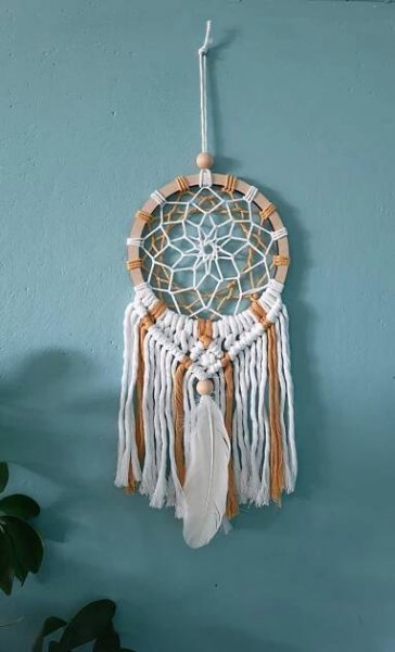 Macramé lapač snů malý 15 - Alamade MACRAMÉ