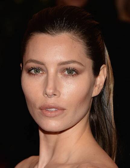 Jessica Biel Steps Out with Baby Bump in Kitten Heels