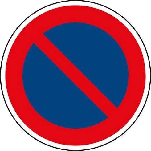 Dopravní značka Zákaz stání (B29)