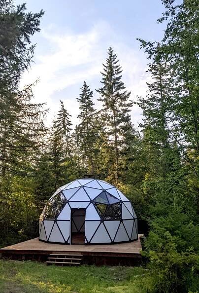 Success Story: A mountain guest house in Canada | Ekodome Geodesic Domes and Kits