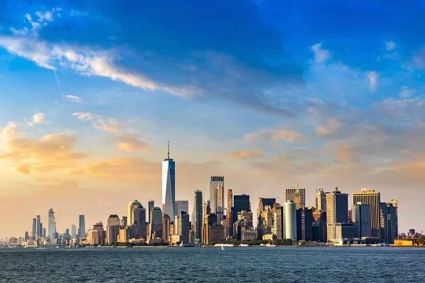 manhattan panoráma města v new yorku - new york - stock snímky, obrázky a fotky