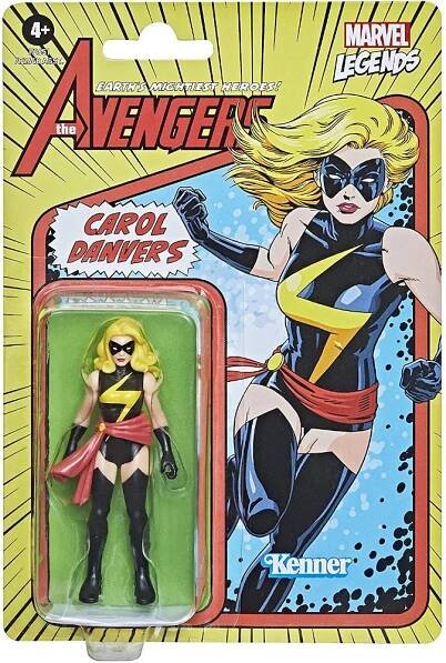 Marvel - Legends Retro - Carol Danvers (The Avengers) Action Figure