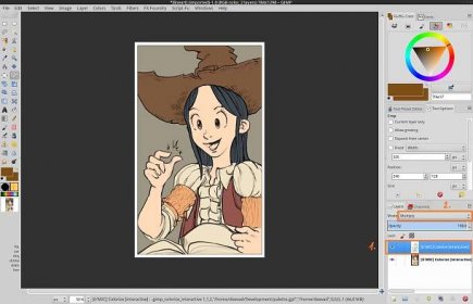 Research: line-art automatic colorization, first beta-test and review with Gmic - David Revoy