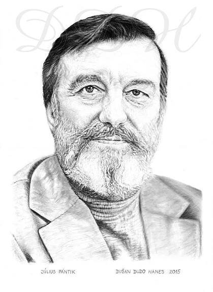 Július Pántik, portrét Dušan Dudo Hanes