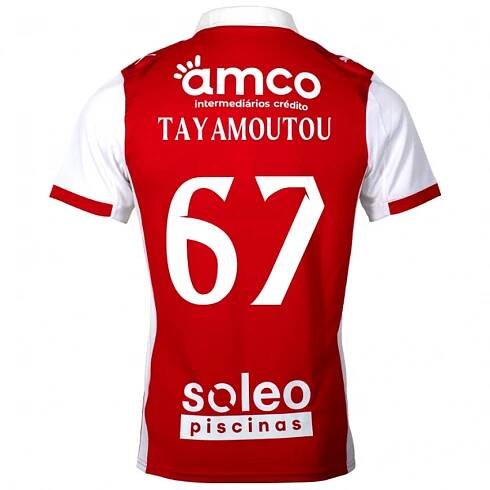 Dámské Enzo Tayamoutou #67 Červená Bílá Domů Hráčské Dresy 2025/26 Dres
