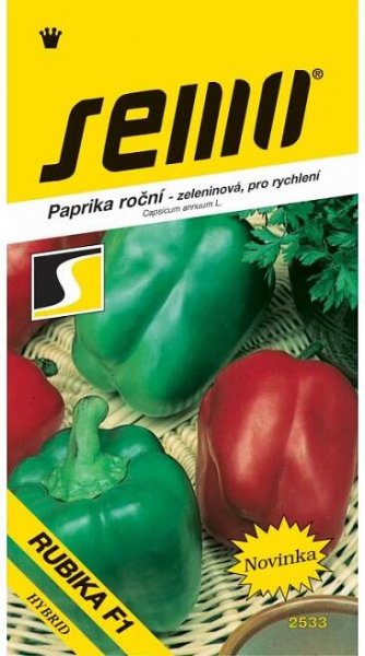Paprika zel. sladká F1 - Rubika F1 rychl 15s
