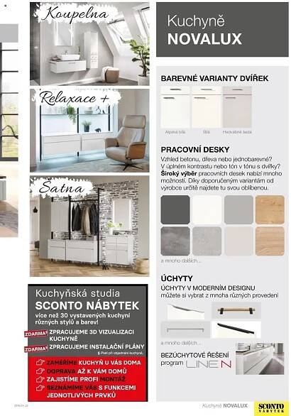 Sconto nábytek katalog - Kuchyně od 01.01.2025 | Strana: 33 | Produkty: Nábytek, Desky, Koupelna, Kuchyně