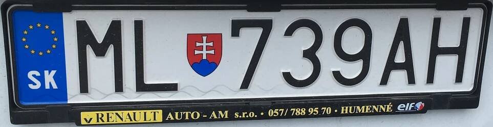 Registrační značka: ML - Medzilaborce, foto: vlastní