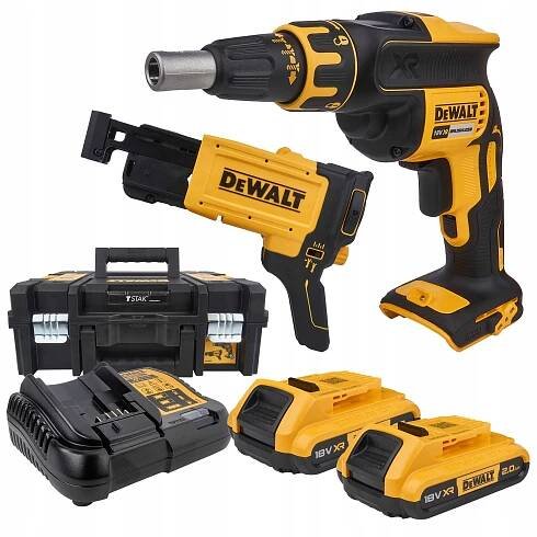DEWALT DCF620D2K AKU ŠROUBOVÁK NA DESKY GK 18V 2x2Ah