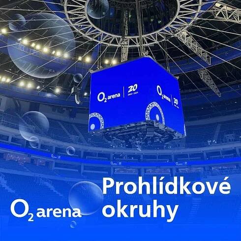 Schéma míst k sezení v místě konání pro Prohlídkové okruhy v O2 areně Pouze orientační.