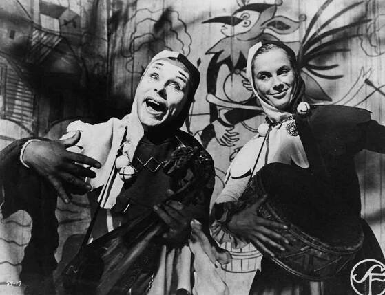 Nils Poppe, Bibi Andersson - Sedmá pečeť - Z filmu