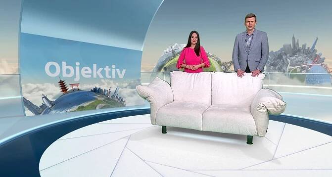 Anetta Kubalová a Pavel Polák, moderátoři Objektivu. Foto: Česká televize