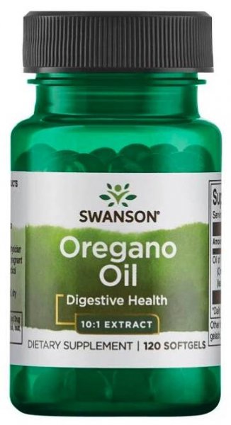 Swanson Oregano oil 10:1 Extrakt, 150 mg, 120 softgel kapslí