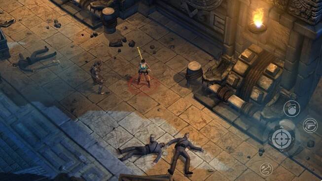 Lara Croft and Totec, the Guardian of the Light