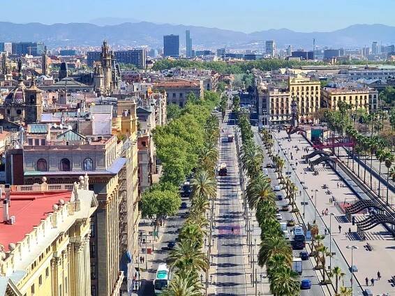 Barcelona z výšky